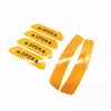 Car 6 x Reflective Yellow Door Warning Decals
