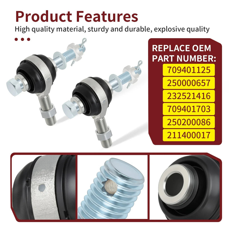 Can-Am Maverick Max Heavy Duty Tie Rod End Kit (2013–2024)