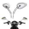 Harley Touring Sportster 883 1200 Dyna 8mm Chrome Rearview Mirrors (2004-2023)