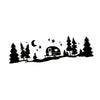 RV Camper Car Adventure Sticker Decal Tree Moon Star Graphic