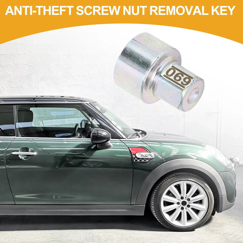 BMW MINI COOPER Wheel Lock Lug Nut Removal Key Socket