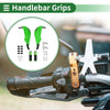 Motorcycle Motorcycle Hand Grips Cover Kit End Grips Aluminum Rubber Green