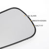Ford Fiesta, Fusion Left Side White Mirror Glass w/ Back Convex Heated (2011-2023)