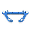 Motorcycle 7/8" CNC Blue Handlebar Balance Cross Bar Lever