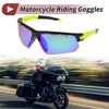 Motorcycle / Goggles / Goggles Green Lens Black Frame Tri-acetel Cellulose