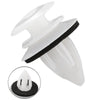 Car Clips / 20 Pcs / White Plastic Retainer With Washers
