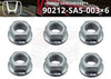 Honda Accord CR-V Odyssey Pilot Self-Lock Nut 10mm 6 x