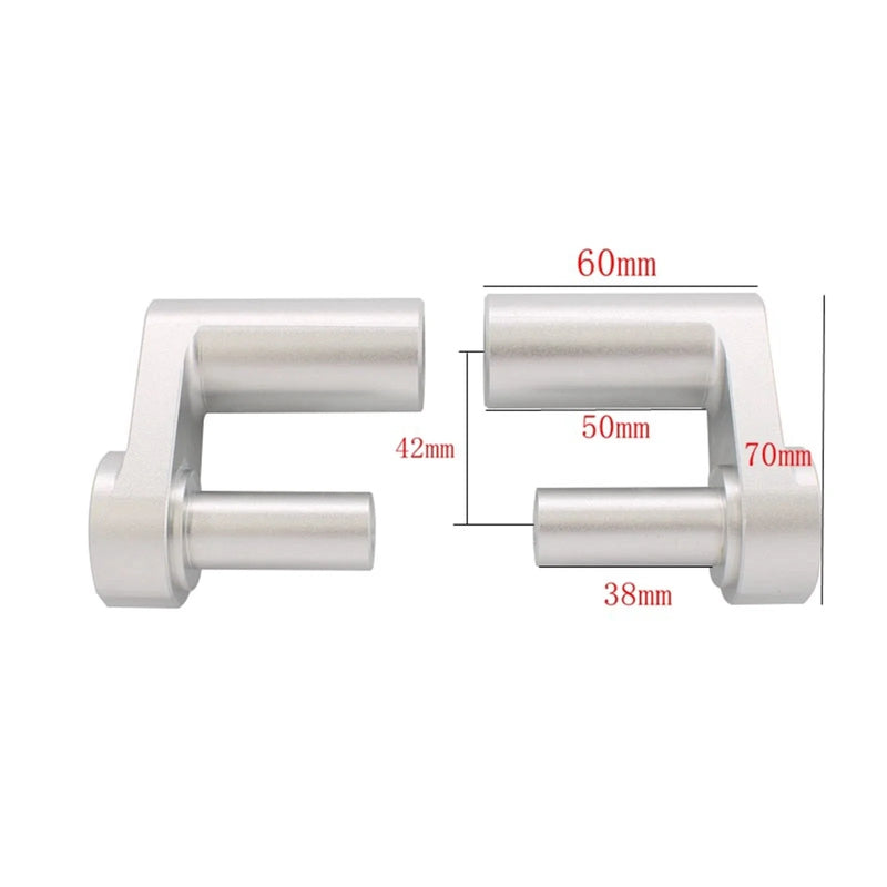 BMW R1250RT Chrome Handlebar Riser Clamp Kit (2014-2023)