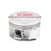 CG150 Piston Ring Set 61.35mm Dia Silver Tone Metal Motorcycle Engine