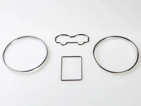 VW MK4 Golf / Jetta / Bora Gauge Ring Bezel Set (2000-2006)