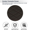 BMW 7 Series Deep Brown Center Console Cover with Storage Bag (2016 - 2022)