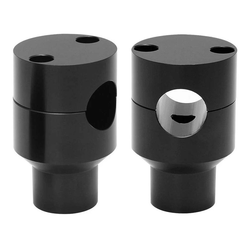 Harley Sportster 1" Black Motorcycle Handlebar Riser Mount Clamp