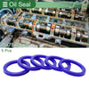 Make Model Oil Seal 75x95x10mm Rotary Shaft Seal TPU Blue 5 Pcs