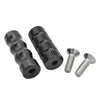 Motorcycle Aluminum M6 6mm Motor Foot Pegs (Black)