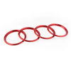 Audi A3 S3 Red Chrome AC Vent Outlet Ring Sticker (2012-2019)