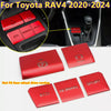 Toyota RAV4 5 x Red Gear Button Frame Trim (2019–2024)