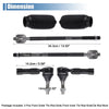 Chrysler 300 6pcs Front Inner Outer Tie Rod End Link