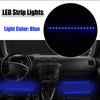 Cars / Motorcycles Blue Light 10pcs 30cm Interior LED Strip Light 12V Flexible