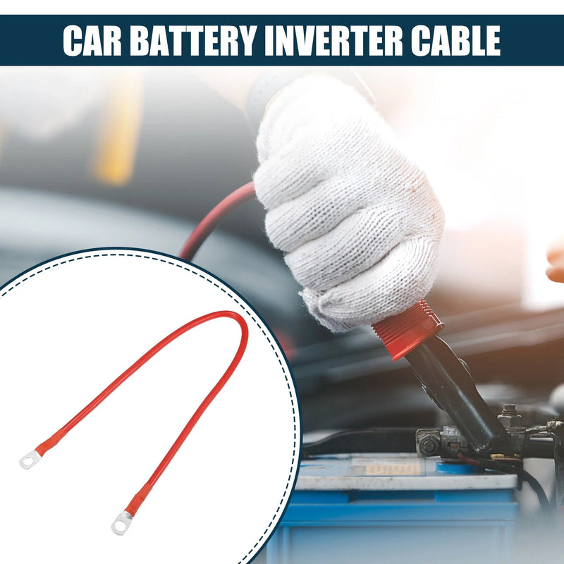 Car Red Copper Wire Cable 8AWG 1.5ft Marine Battery Inverter Cable