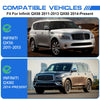 Infiniti QX80 4X Chrome Door Sill Moulding Strip (2011–2024)