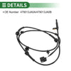 Infiniti QX60 ABS Wheel Speed Sensor 1 x (2014 - 2019)
