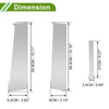 Chevy Aveo 6 Pcs Silver Tone Pillar Window Trim (2007-2011)