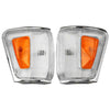 Toyota Hilux 4WD 2 x Chrome Trim Corner Indicator Lights (1988–1991)