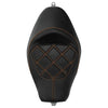 Harley Sportster Iron XL883 1200 Black Solo Seat Driver Rider (2010-2022)