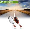 All Models M8/M10 1set Motorcycle Rear View Mirrors Oval Shape Orange Aluminum Alloy