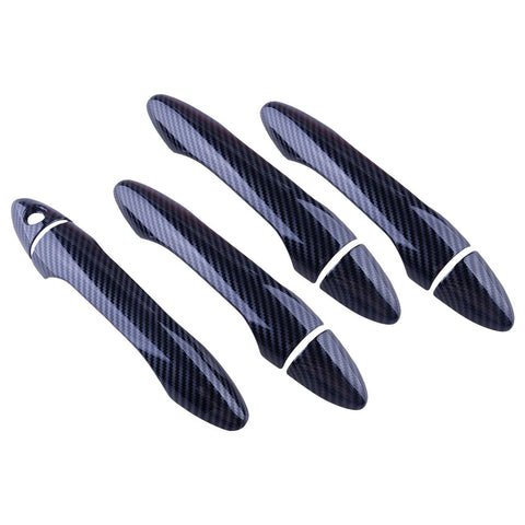 Kia Forte K3 Carbon Fiber Style Exterior Door Handle Cover Trim (2013-2015)
