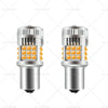 Car Amber BA15S 1156 P21W No Hyper Flash LED Turn Signal Bulb