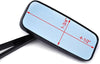 CHOPPER CRUISER BOBBER CAFE RACER 8/10mm BLACK MOTORCYCLE MIRRORS