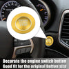 Jeep Cherokee & Dodge Gold Tone Engine Start Stop Button Cover Trim Kit