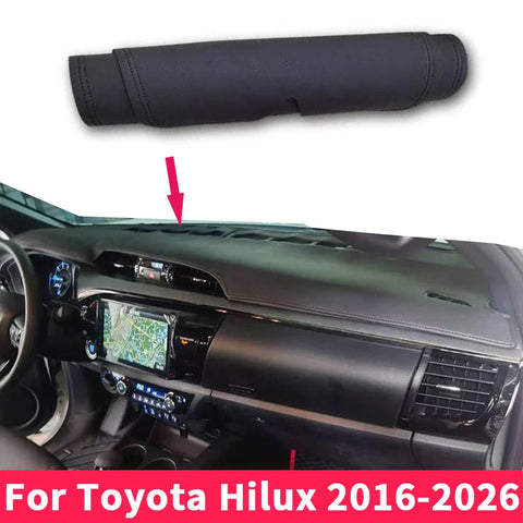 Toyota Hilux Dash Cover / Non-slip Leather / Dash Carpet & Mat (2016–2026)