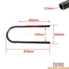 Honda CB100 1'' Upswept Rear Seat Hoop LED Brake Light