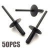 Arches Side Skirts Sills Bumpers 50pcs 5.7mm Plastic Blind Rivets