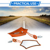 Make Model Motorcycle Rear View Mirrors Prismatic Shape Handlebar Orange