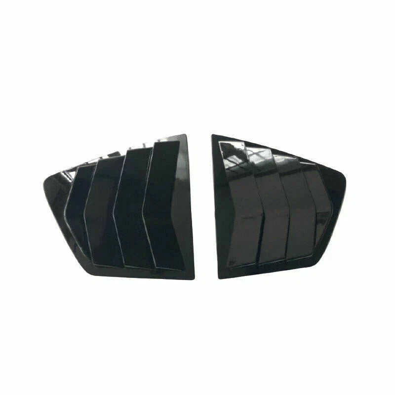 Honda Accord Glossy Black Rear Window Quarter Louver Cover 2pc (2013–2017)