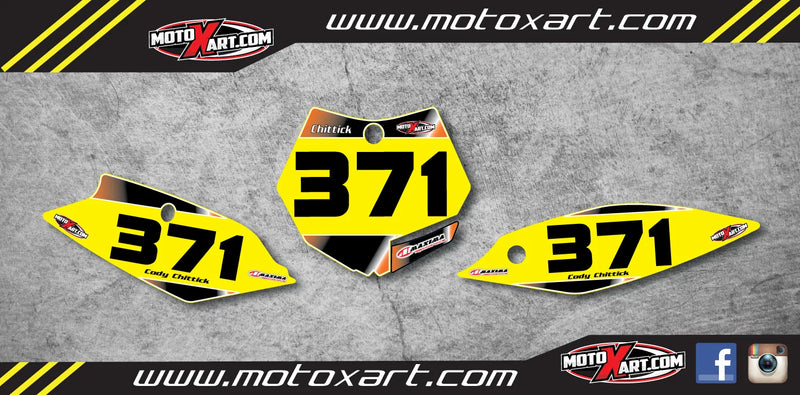 KTM 85 Custom Number Graphics Fader Style Stickers (2013-2017)