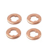 Mazda BT-50, Ford 4 x Copper Diesel Injector Nozzle Seal Washers (2006-2011)