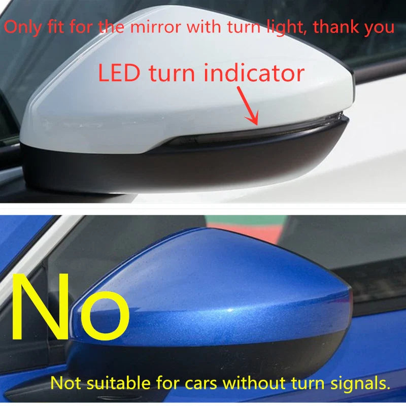 Honda Civic 2 x Bright Black Side Mirrors Trim Cover Decor (2022–2024)