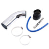 3" 76mm Universal Aluminum Silver Cold Air Intake Pipe Kit
