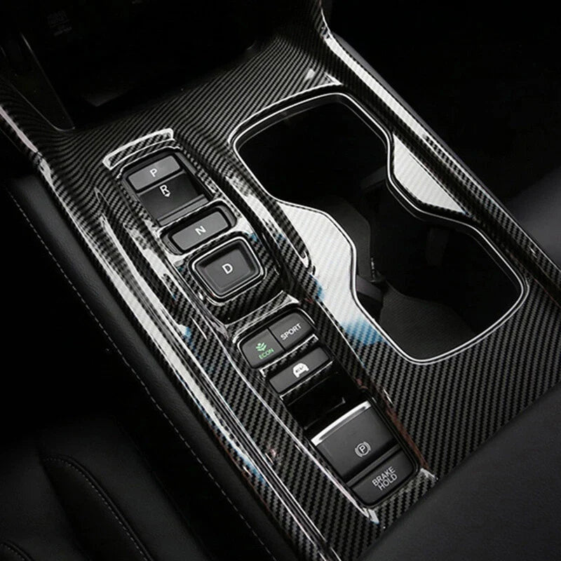 Honda Accord Carbon Fiber Black Gear Shift Box Panel Cover (2018-2022)