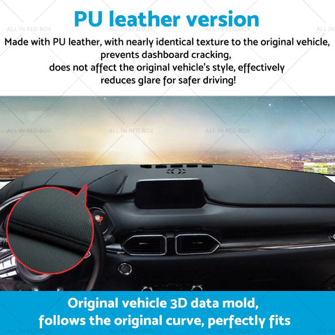 Toyota Prado 150 Series Dash Mat Anti-Slip Microfiber Leather (09-24)