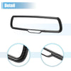 Dodge ABS Black Carbon Fiber Pattern Rearview Mirror Cover