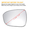 Nissan Juke Left Side Heated White Mirror Glass (2019-2022)
