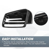 Mercedes-Benz W176 W204 W212 W211 Rearview Mirror Cover Cap Gloss Black