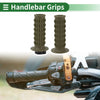 Motorcycle 25mm Hand Grips Cover Handlebar TPU Green Scale Pattern