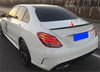 Mercedes-Benz C-Class W205 Sedan Rear Spoiler Wing ABS Black (2015-2021)