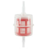 Mini Car-Motorcycle Mini Diesel Fuel Filter Inline 6mm 8mm Pipe Hose 2x